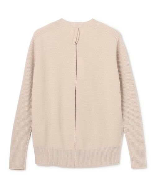 BEIGE, / ベイジ, ニット・セーター | 【洗える】POMPE / ウールカシミヤ配色ラインクルーネックニット | 詳細5