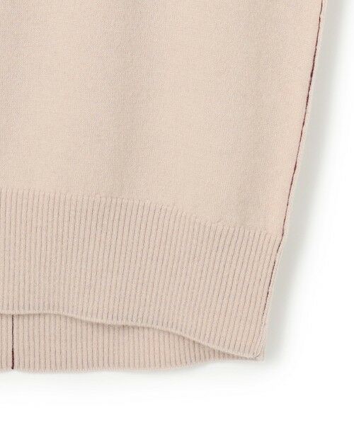 BEIGE, / ベイジ, ニット・セーター | 【洗える】POMPE / ウールカシミヤ配色ラインクルーネックニット | 詳細8