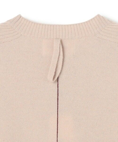 BEIGE, / ベイジ, ニット・セーター | 【洗える】POMPE / ウールカシミヤ配色ラインクルーネックニット | 詳細9