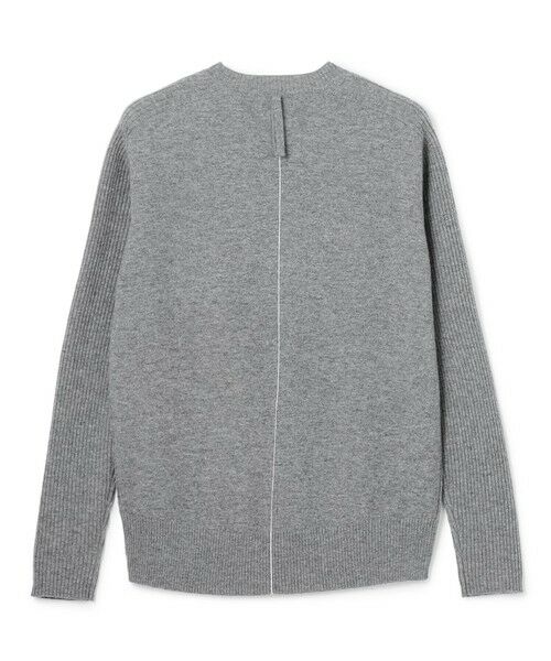 BEIGE, / ベイジ, ニット・セーター | 【洗える】POMPE / ウールカシミヤ配色ラインクルーネックニット | 詳細19