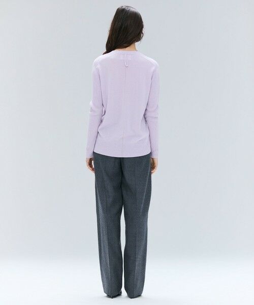 BEIGE, / ベイジ, ニット・セーター | 【洗える】POMPE / ウールカシミヤ配色ラインクルーネックニット | 詳細21