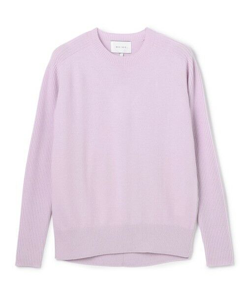 BEIGE, / ベイジ, ニット・セーター | 【洗える】POMPE / ウールカシミヤ配色ラインクルーネックニット | 詳細23