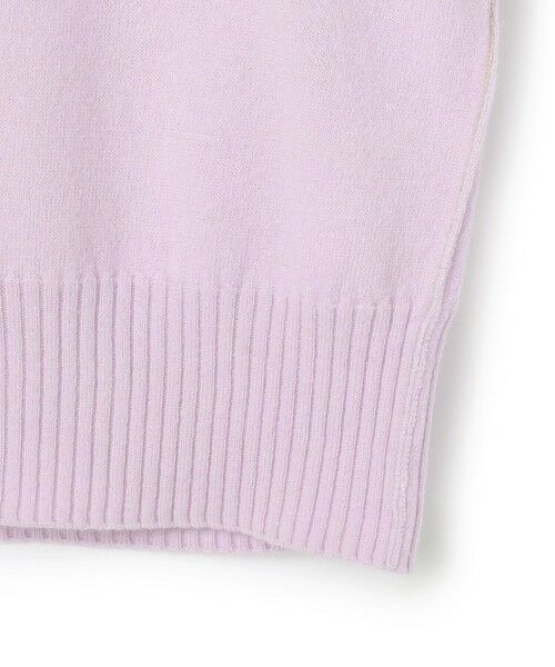 BEIGE, / ベイジ, ニット・セーター | 【洗える】POMPE / ウールカシミヤ配色ラインVネックニット | 詳細22