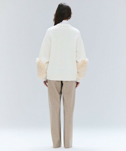 BEIGE, / ベイジ, ニット・セーター | 【洗える】CHESTER / フェイクファーVネックカーディガン | 詳細2