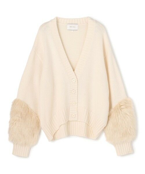BEIGE, / ベイジ, ニット・セーター | 【洗える】CHESTER / フェイクファーVネックカーディガン | 詳細3