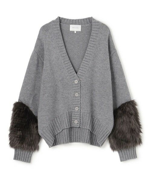 BEIGE, / ベイジ, ニット・セーター | 【洗える】CHESTER / フェイクファーVネックカーディガン | 詳細7