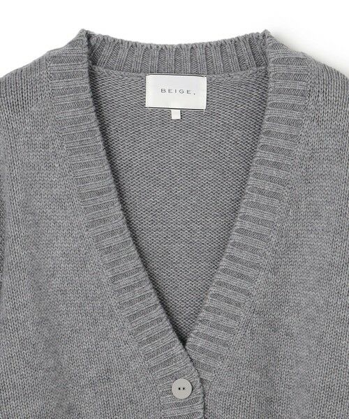 BEIGE, / ベイジ, ニット・セーター | 【洗える】CHESTER / フェイクファーVネックカーディガン | 詳細8