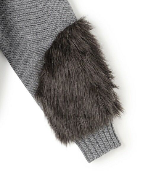 BEIGE, / ベイジ, ニット・セーター | 【洗える】CHESTER / フェイクファーVネックカーディガン | 詳細9