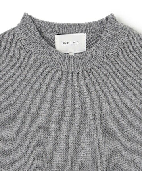 BEIGE, / ベイジ, ニット・セーター | 【洗える・VERY NaVY12月号掲載】CHESTER / フェイクファークルーネックニット | 詳細9