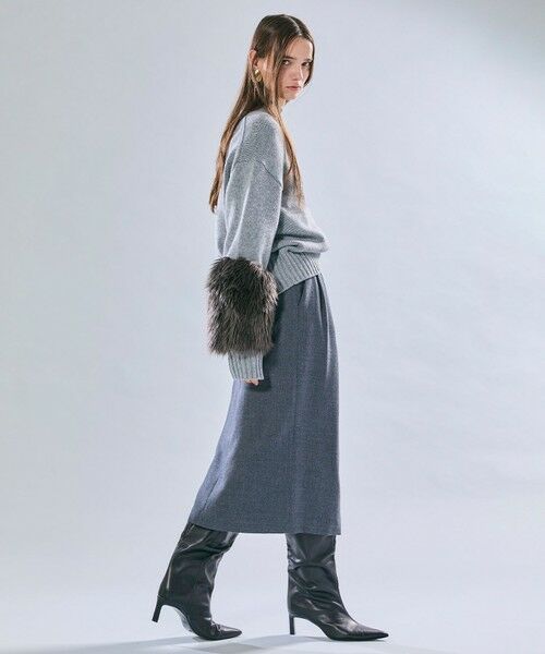 BEIGE, / ベイジ, ニット・セーター | 【洗える・VERY NaVY12月号掲載】CHESTER / フェイクファークルーネックニット | 詳細5