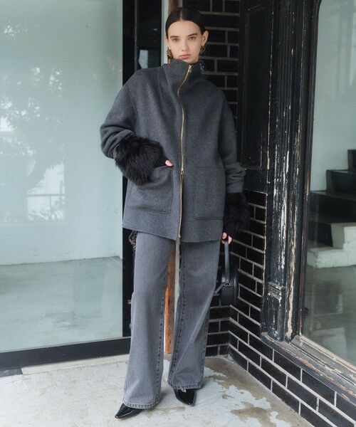 BEIGE, / ベイジ, ニット・セーター | 【洗える・VERY NaVY12月号掲載】CHESTER / フェイクファークルーネックニット | 詳細7