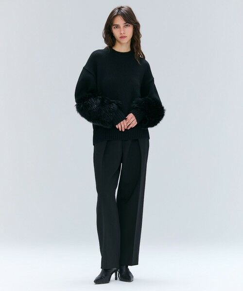 BEIGE, / ベイジ, ニット・セーター | 【洗える・VERY NaVY12月号掲載】CHESTER / フェイクファークルーネックニット | 詳細14