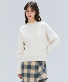 BEIGE, / ベイジ, ニット・セーター | 【洗える】TAFT / コットンカシミヤスウェットニットトップス