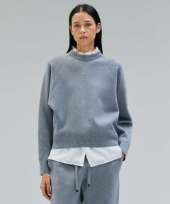 BEIGE, / ベイジ, ニット・セーター | 【洗える】TAFT / コットンカシミヤスウェットニットトップス