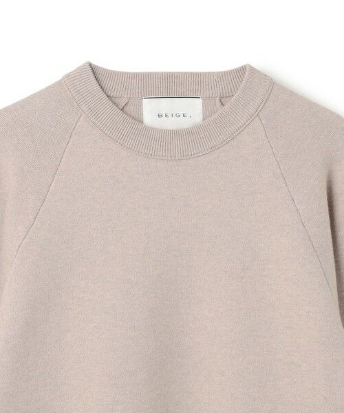BEIGE, / ベイジ, ニット・セーター | 【洗える】TAFT / コットンカシミヤスウェットニットトップス | 詳細10