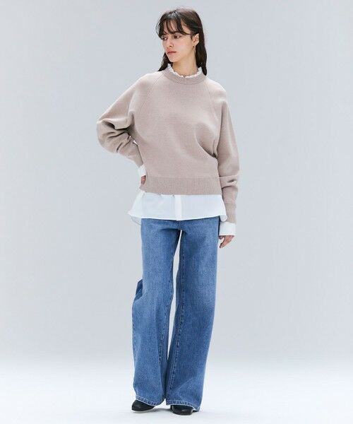 BEIGE, / ベイジ, ニット・セーター | 【洗える】TAFT / コットンカシミヤスウェットニットトップス | 詳細7