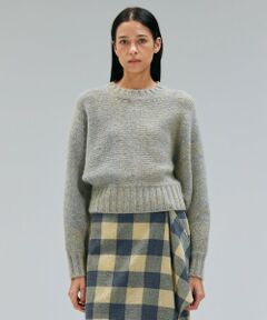 BEIGE, / ベイジ, ニット・セーター | MARANA / モヘア混ミックスドルマンニット