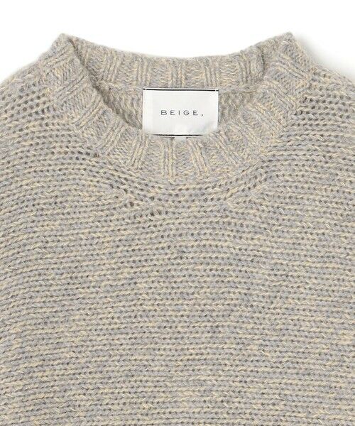 BEIGE, / ベイジ, ニット・セーター | MARANA / モヘア混ミックスドルマンニット | 詳細5