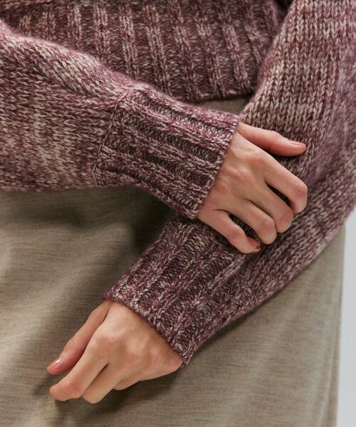 BEIGE, / ベイジ, ニット・セーター | MARANA / モヘア混ミックスドルマンニット | 詳細9