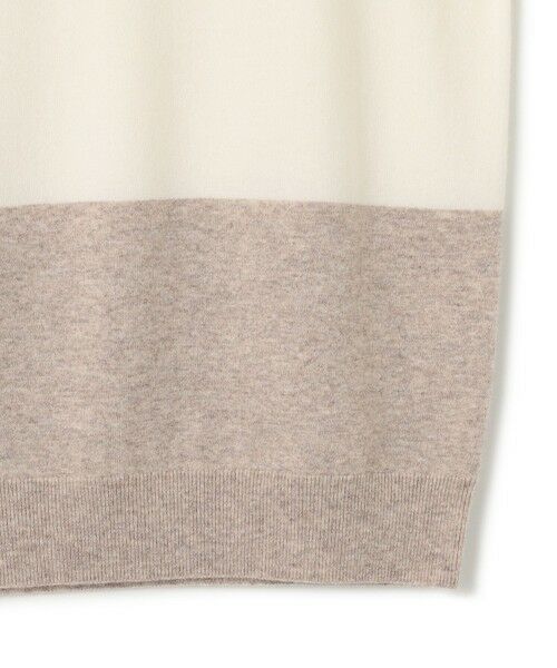 BEIGE, / ベイジ, ニット・セーター | 【WEB限定・洗える】DEMING / バイカラーウールクルーネックニット | 詳細7