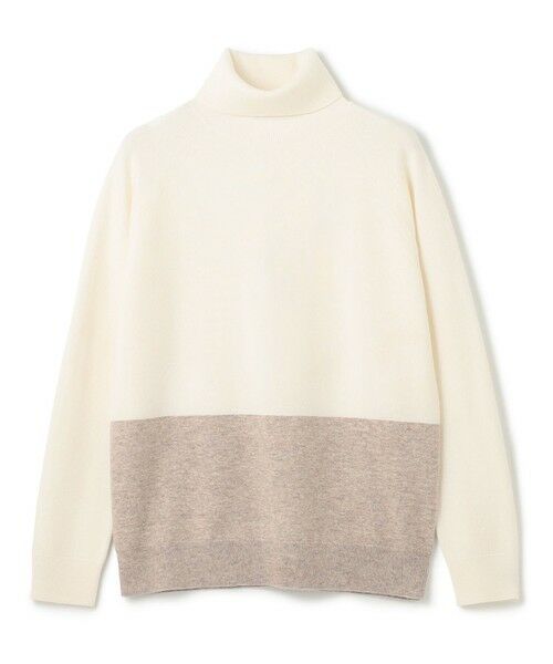 BEIGE, / ベイジ, ニット・セーター | 【WEB限定・洗える】DEMING / バイカラーウールタートルネックニット | 詳細3