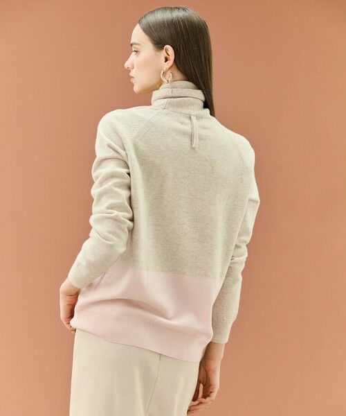 BEIGE, / ベイジ, ニット・セーター | 【WEB限定・洗える】DEMING / バイカラーウールタートルネックニット | 詳細4