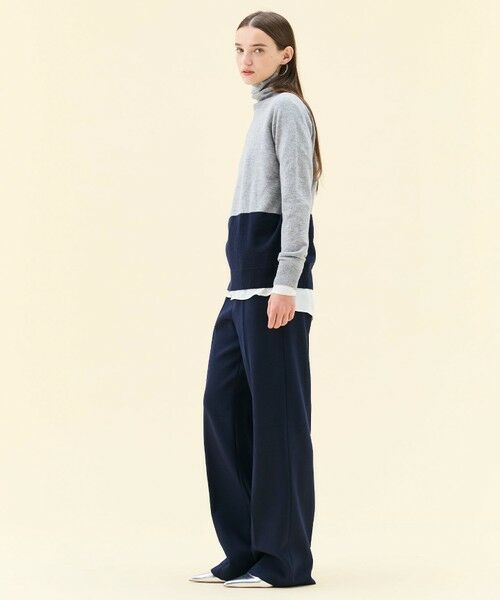 BEIGE, / ベイジ, ニット・セーター | 【WEB限定・洗える】DEMING / バイカラーウールタートルネックニット | 詳細14