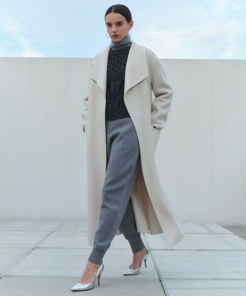 BEIGE, / ベイジ, ニット・セーター | 【WEB限定・洗える】DEMING / バイカラーウールタートルネックニット | 詳細16