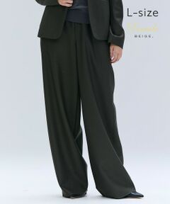 BEIGE, / ベイジ, その他パンツ | 【Lsize・セットアップ対応】CORBY / ウールイージーワイドパンツ