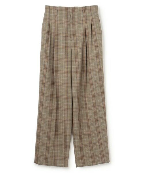 BEIGE, / ベイジ, その他パンツ | SELMA / チェックウールハイウエストタックパンツ | 詳細5