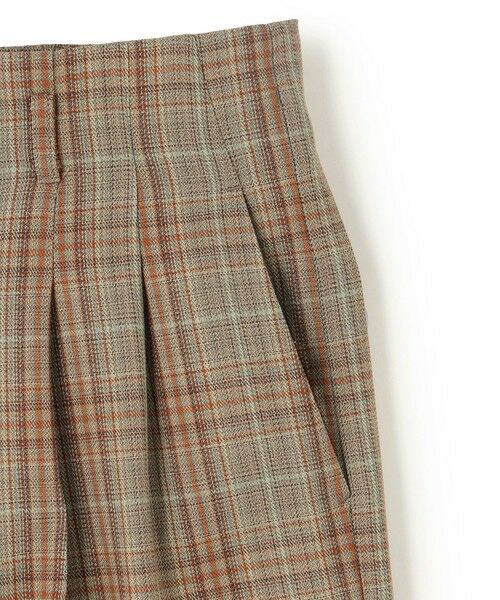 BEIGE, / ベイジ, その他パンツ | SELMA / チェックウールハイウエストタックパンツ | 詳細9