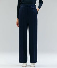 BEIGE, / ベイジ, その他パンツ | BUNNELL / ウールタブボタンストレートパンツ