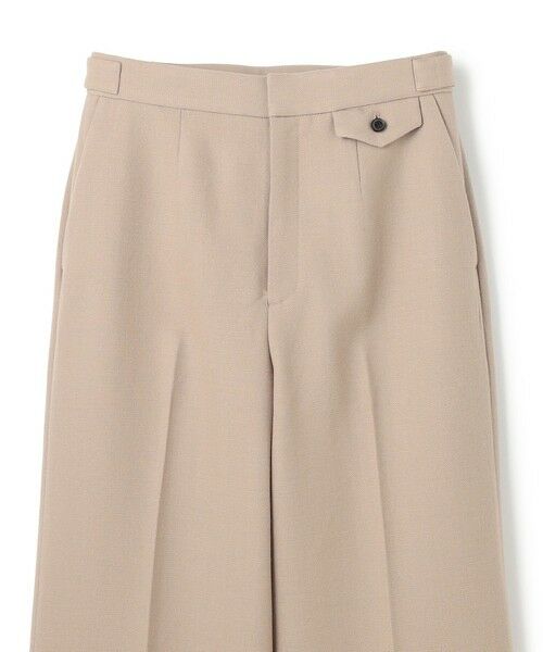 BEIGE, / ベイジ, その他パンツ | BUNNELL / ウールタブボタンストレートパンツ | 詳細5