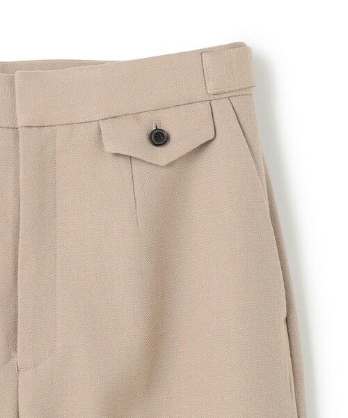 BEIGE, / ベイジ, その他パンツ | BUNNELL / ウールタブボタンストレートパンツ | 詳細7