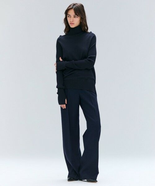 BEIGE, / ベイジ, その他パンツ | BUNNELL / ウールタブボタンストレートパンツ | 詳細12