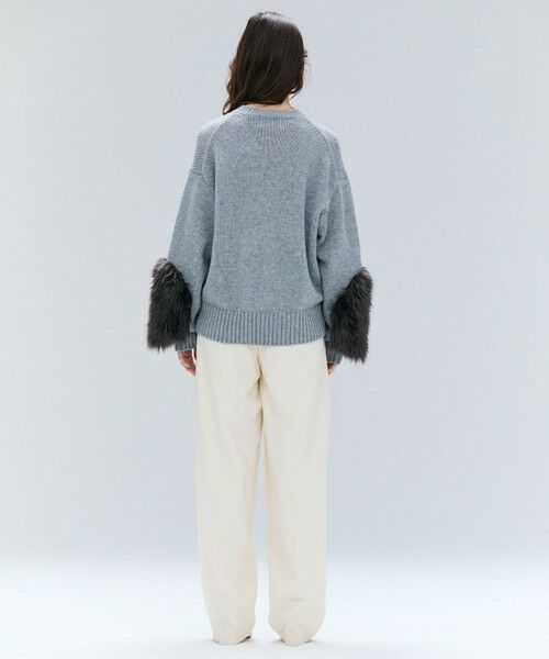 BEIGE, / ベイジ, その他パンツ | TERNES / 変形タックウールワイドパンツ | 詳細2