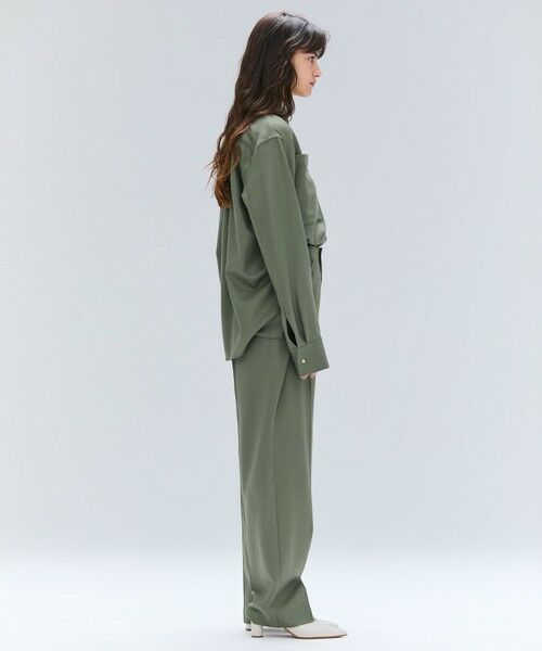 BEIGE, / ベイジ, その他パンツ | TERNES / 変形タックウールワイドパンツ | 詳細8