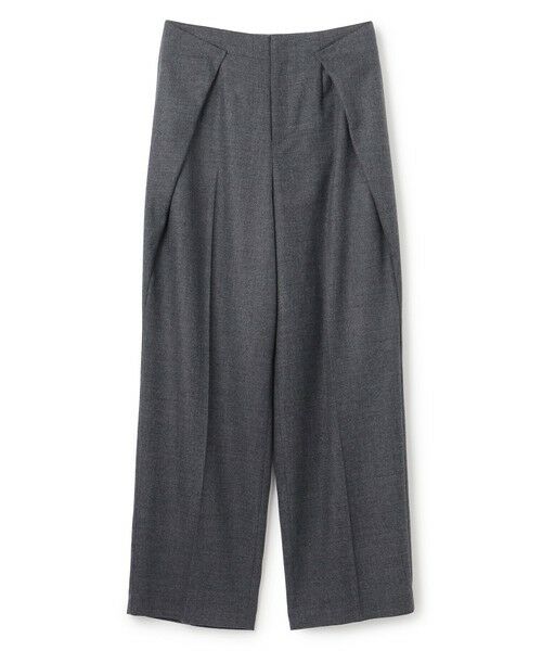 BEIGE, / ベイジ, その他パンツ | TERNES / 変形タックウールワイドパンツ | 詳細14