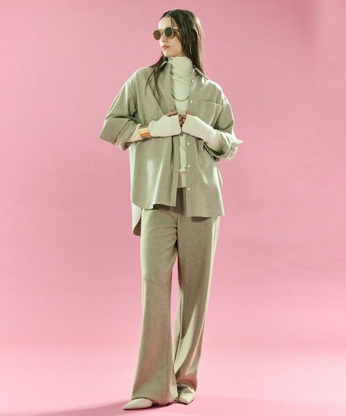 BEIGE, / ベイジ, その他パンツ | MONTAIGNE / イージーウエストウールワイドパンツ | 詳細15