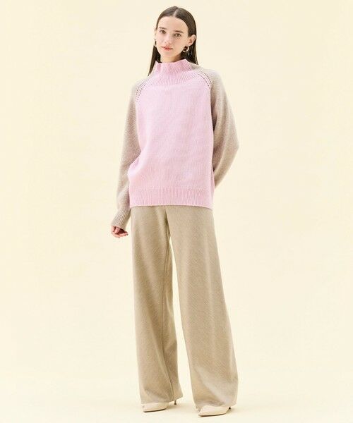 BEIGE, / ベイジ, その他パンツ | MONTAIGNE / イージーウエストウールワイドパンツ | 詳細17