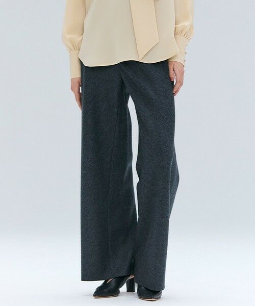 BEIGE, / ベイジ, その他パンツ | MONTAIGNE / イージーウエストウールワイドパンツ(C.Gray)