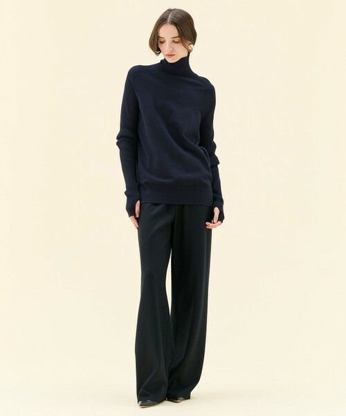 BEIGE, / ベイジ, その他パンツ | MONTAIGNE / イージーウエストウールワイドパンツ | 詳細25