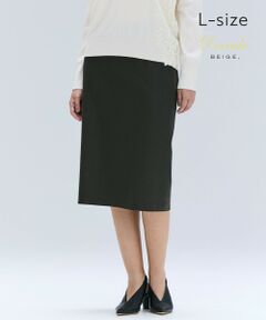 BEIGE, / ベイジ, ミニ・ひざ丈スカート | 【Lsize・セットアップ対応】CORBY / ウールタイトスカート