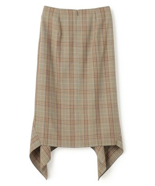 BEIGE, / ベイジ, ミニ・ひざ丈スカート | SELMA / チェックウールラッフルスカート | 詳細11