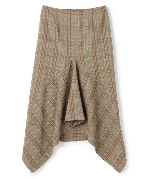 BEIGE, / ベイジ, ミニ・ひざ丈スカート | SELMA / チェックウールラッフルスカート | 詳細8