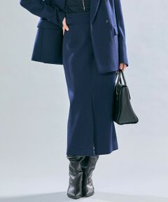 BEIGE, / ベイジ, ミニ・ひざ丈スカート | 【VERY NaVY12月号掲載】BUNNELL / ウールハイウエストタブボタンスカート