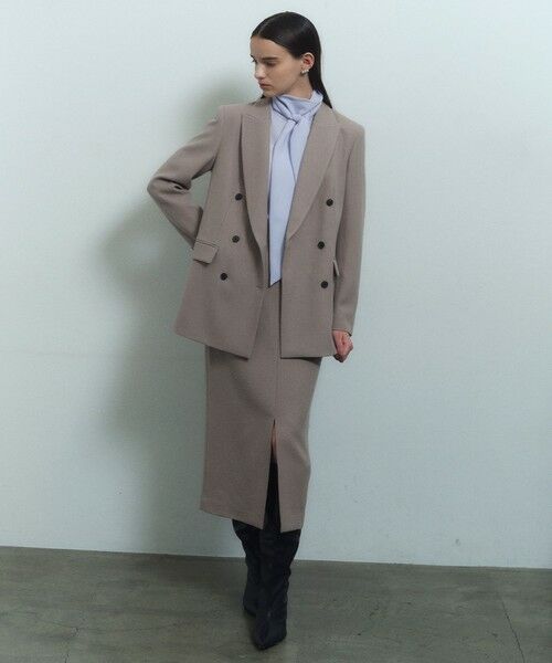 BEIGE, / ベイジ, ミニ・ひざ丈スカート | 【VERY NaVY12月号掲載】BUNNELL / ウールハイウエストタブボタンスカート | 詳細2