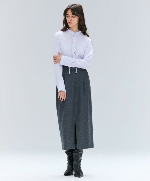 BEIGE, / ベイジ, ミニ・ひざ丈スカート | 【VERY NaVY12月号掲載】TERNES / 2タックウールスカート | 詳細12