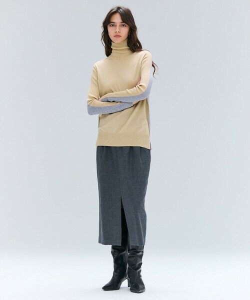 BEIGE, / ベイジ, ミニ・ひざ丈スカート | 【VERY NaVY12月号掲載】TERNES / 2タックウールスカート | 詳細10