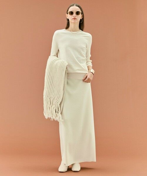 BEIGE, / ベイジ, ミニ・ひざ丈スカート | 【VERY NaVY12月号掲載】MONTAIGNE / イージーウエストウールロングスカート | 詳細3